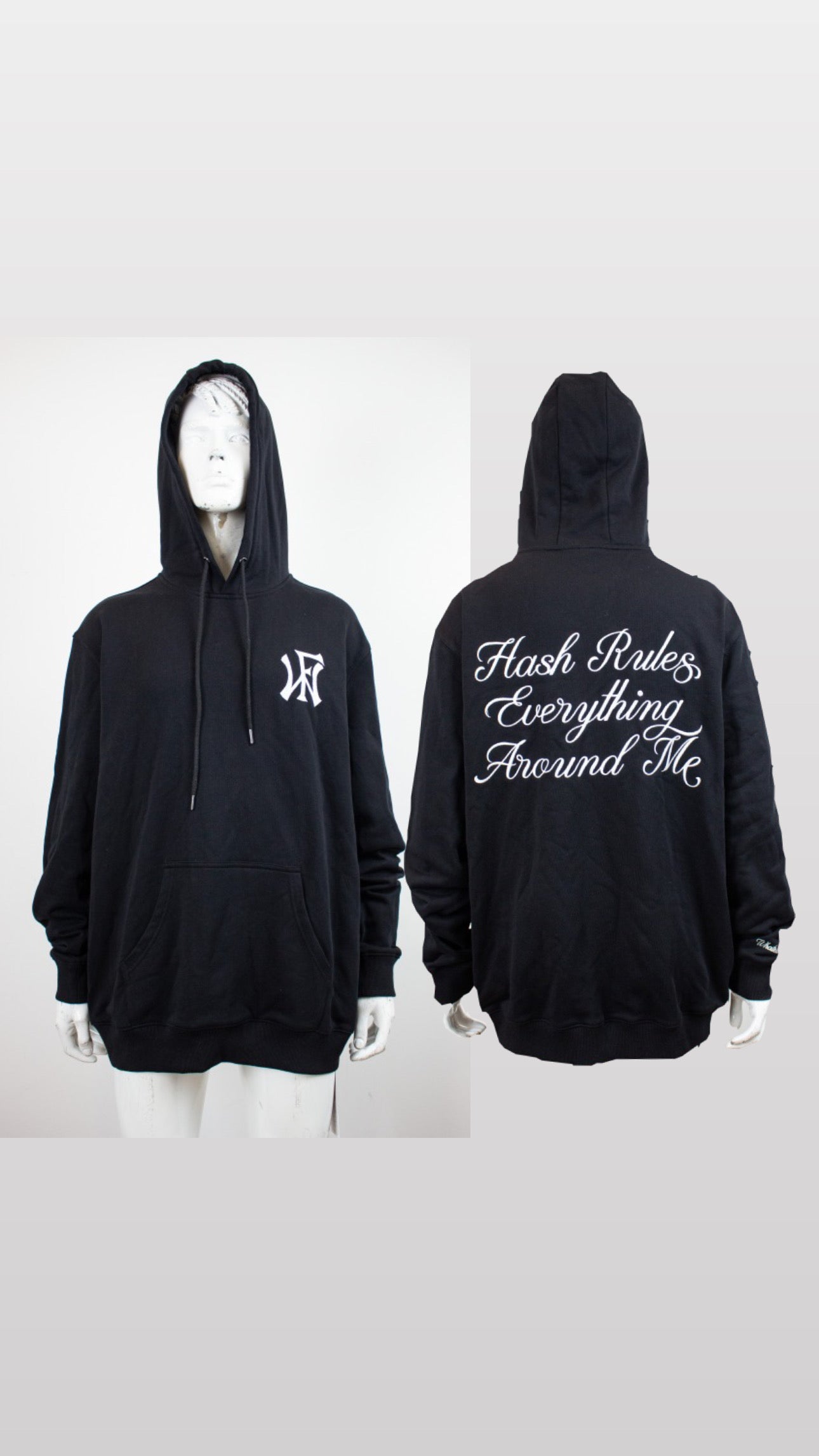 wf hream script hoodie