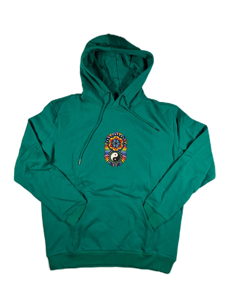 Sacred GZ1 & WJC Embroidered Green Hoodie