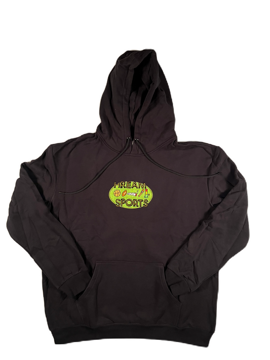 black HREAM Sports Hoodie