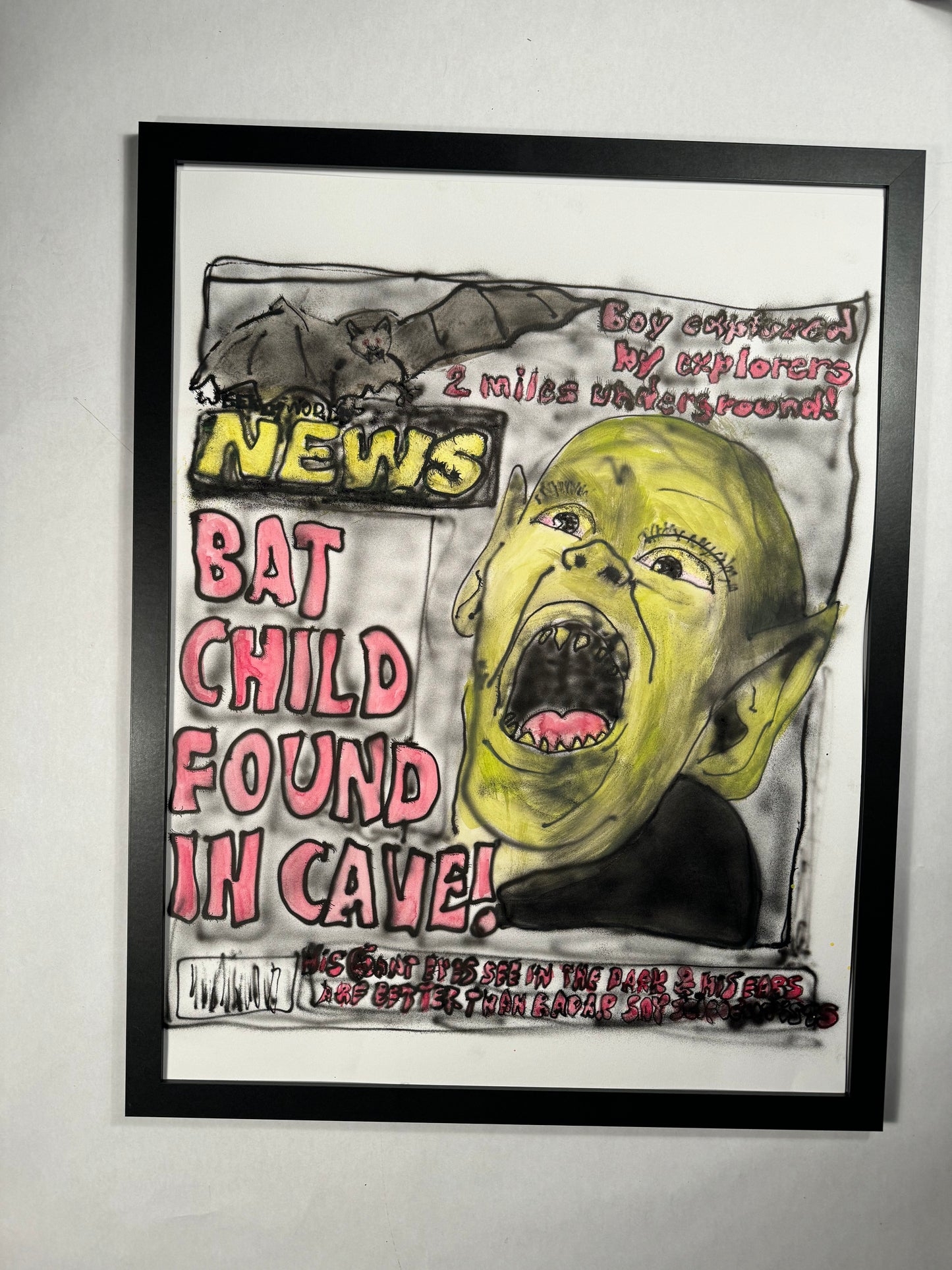 bat child painting