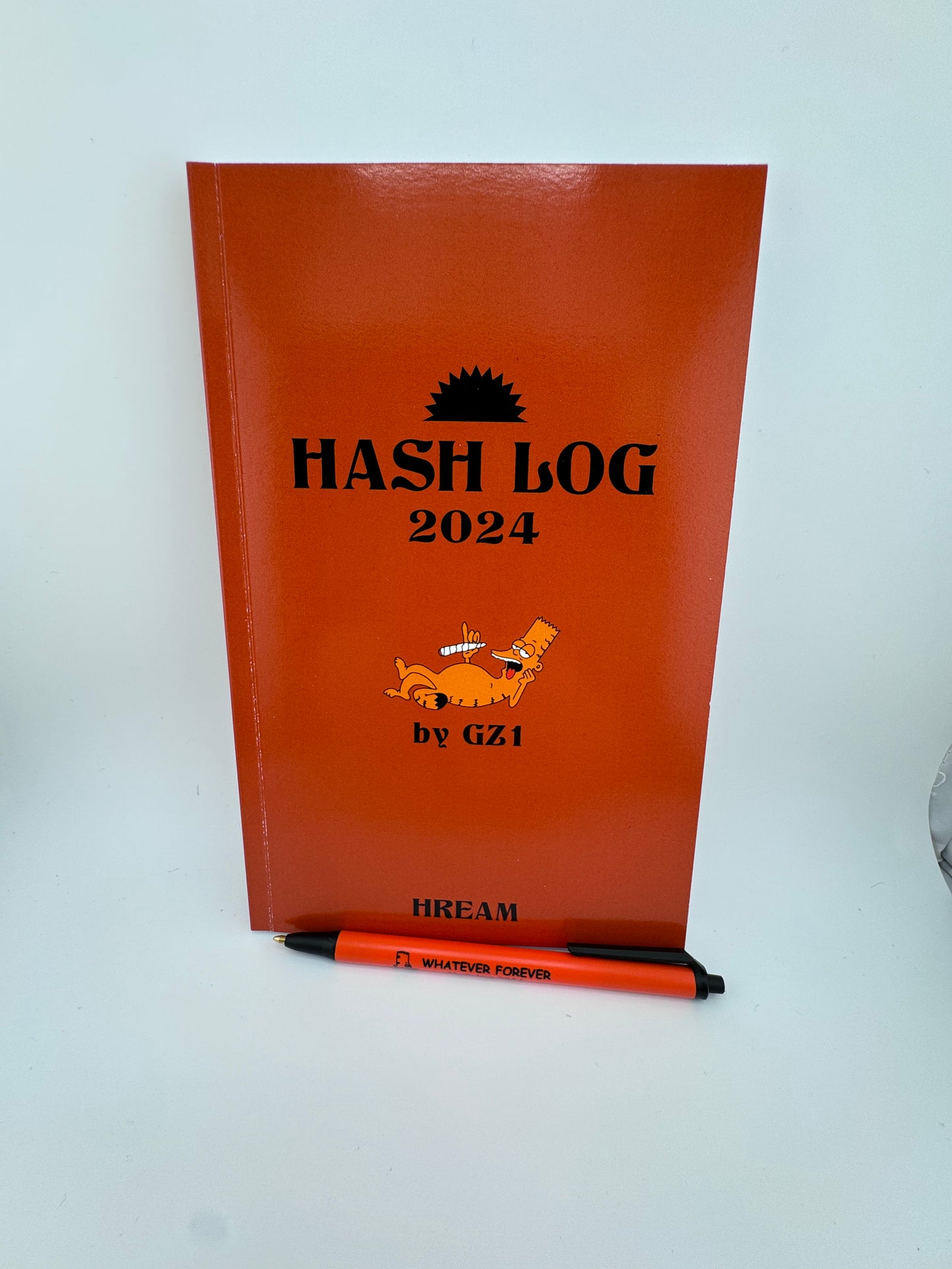 hash log 2024 and pen (pumpkin spice edition)