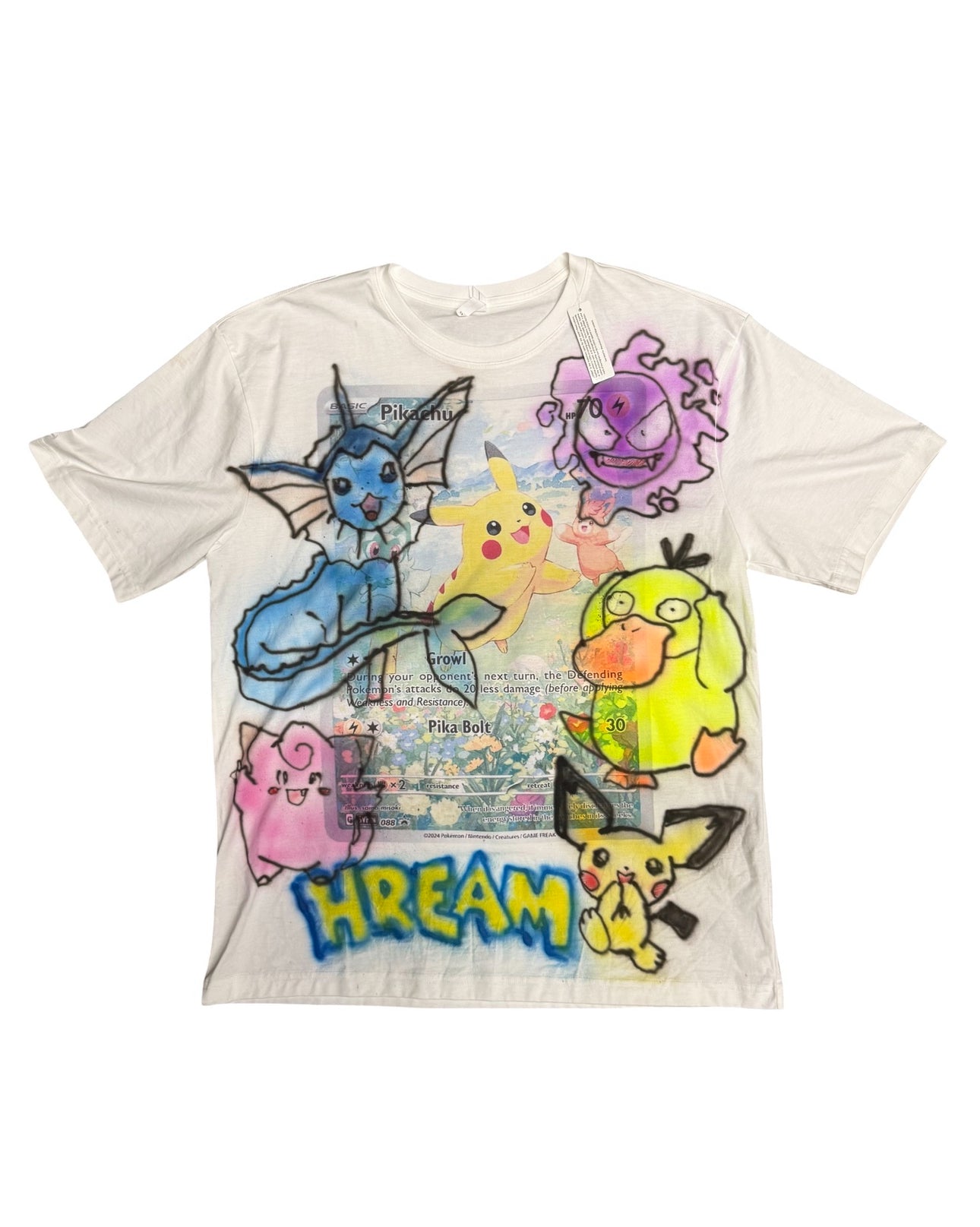 (2xl) trevy metal vs gz1 pokemon hream shirt