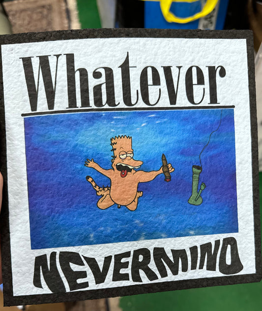 Whatever Nevermind mood mat