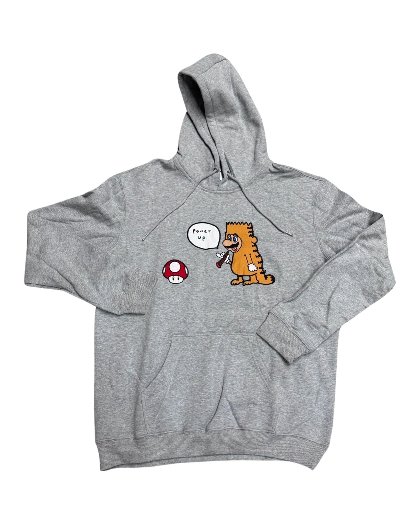 Bartfield Mario Power UP grey hoodie