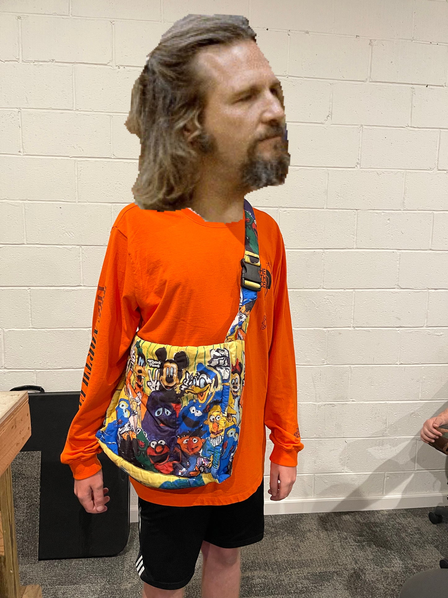 WHATEVER FOREVER AND FRIENDS LARGE PUFFY OVER THE SHOULDER BAG