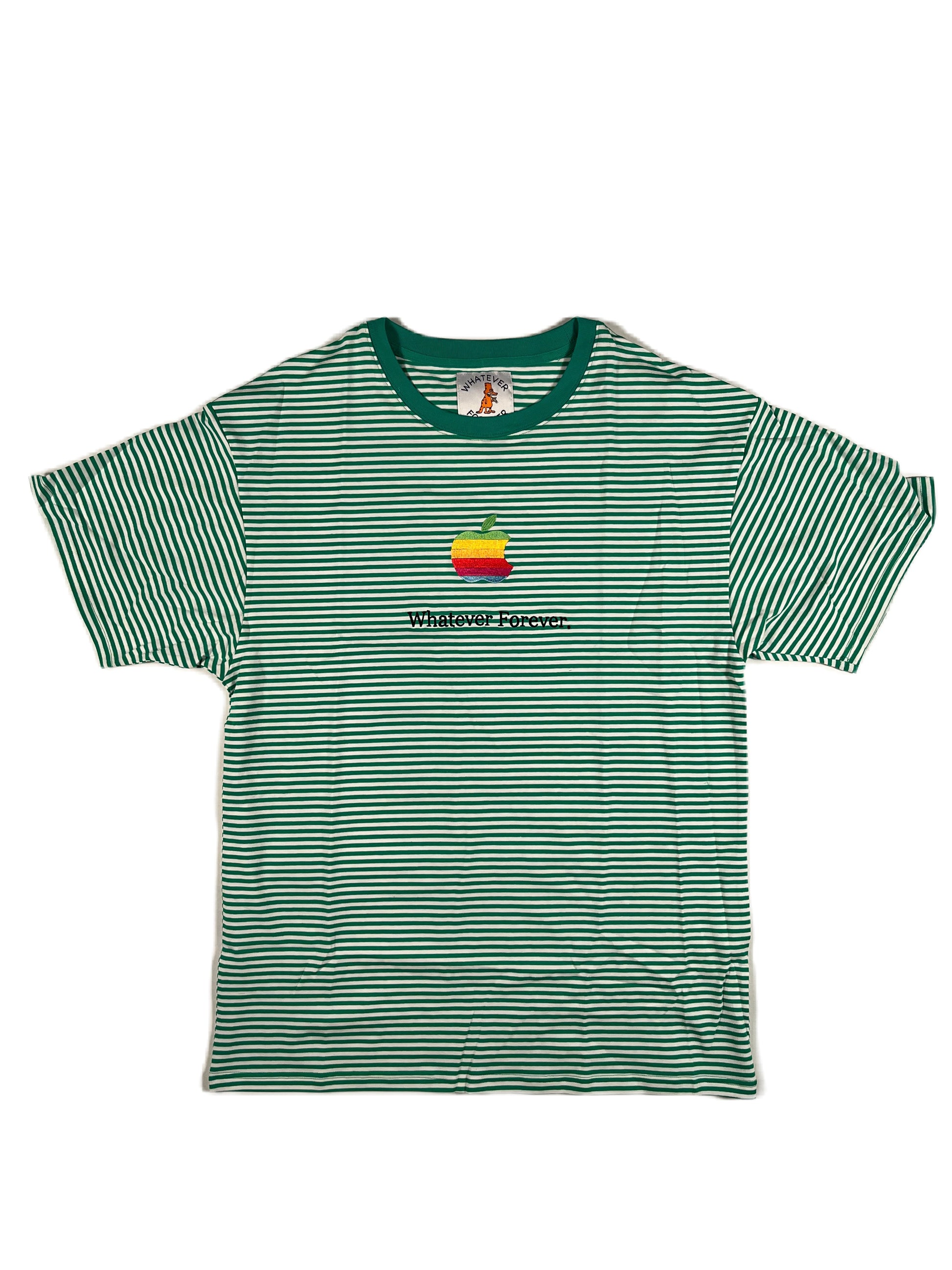 green Think Whatever Striped Shirt