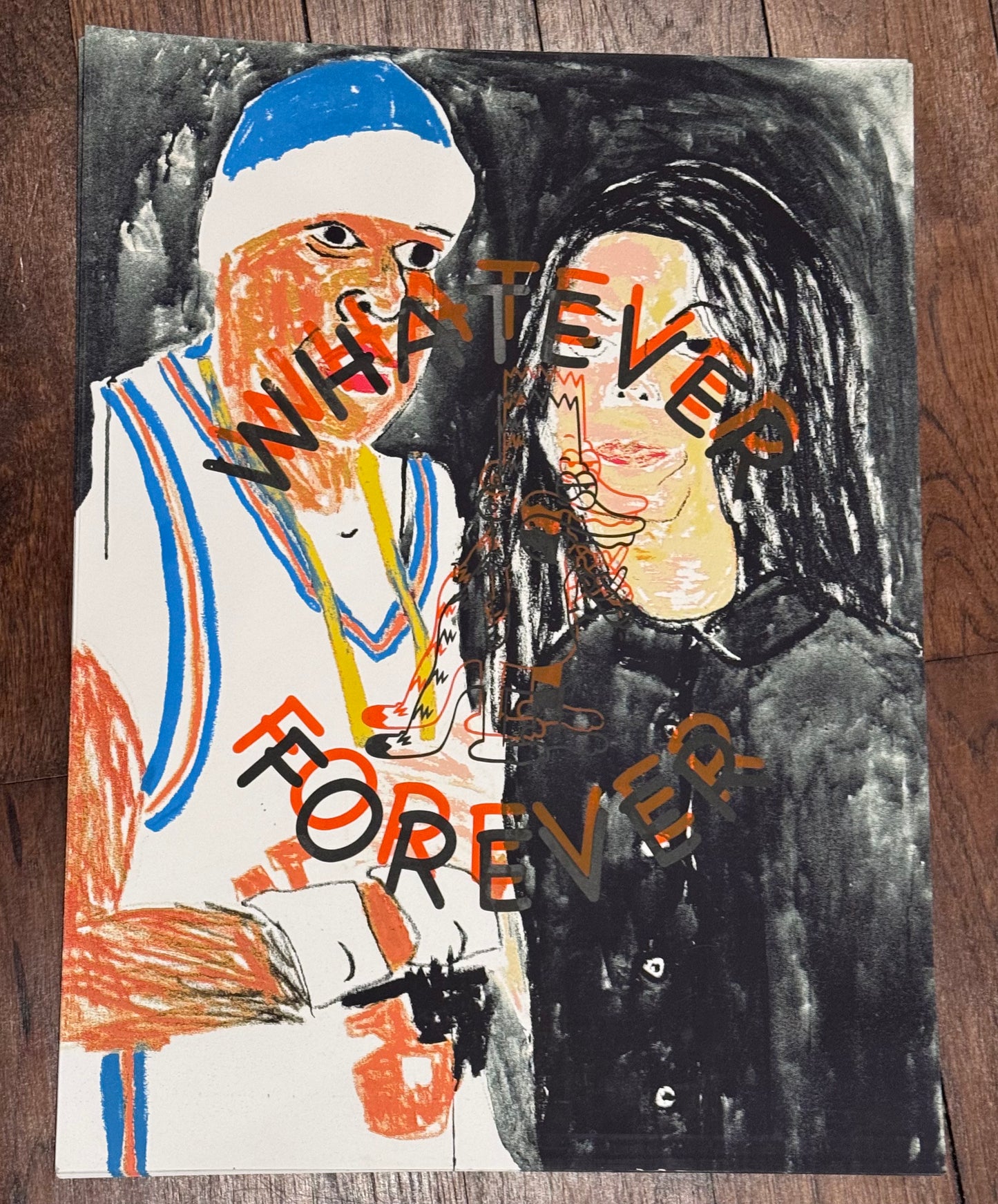 hov and mj and wf screen print