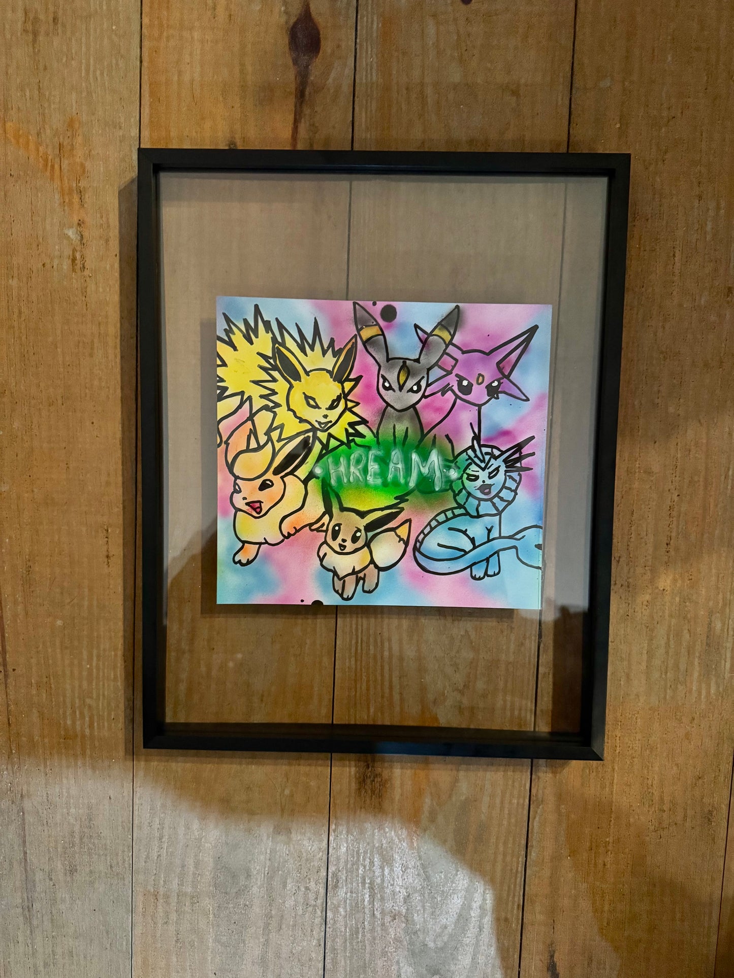 Trevymetal vs gz1 evee hream gang framed painting