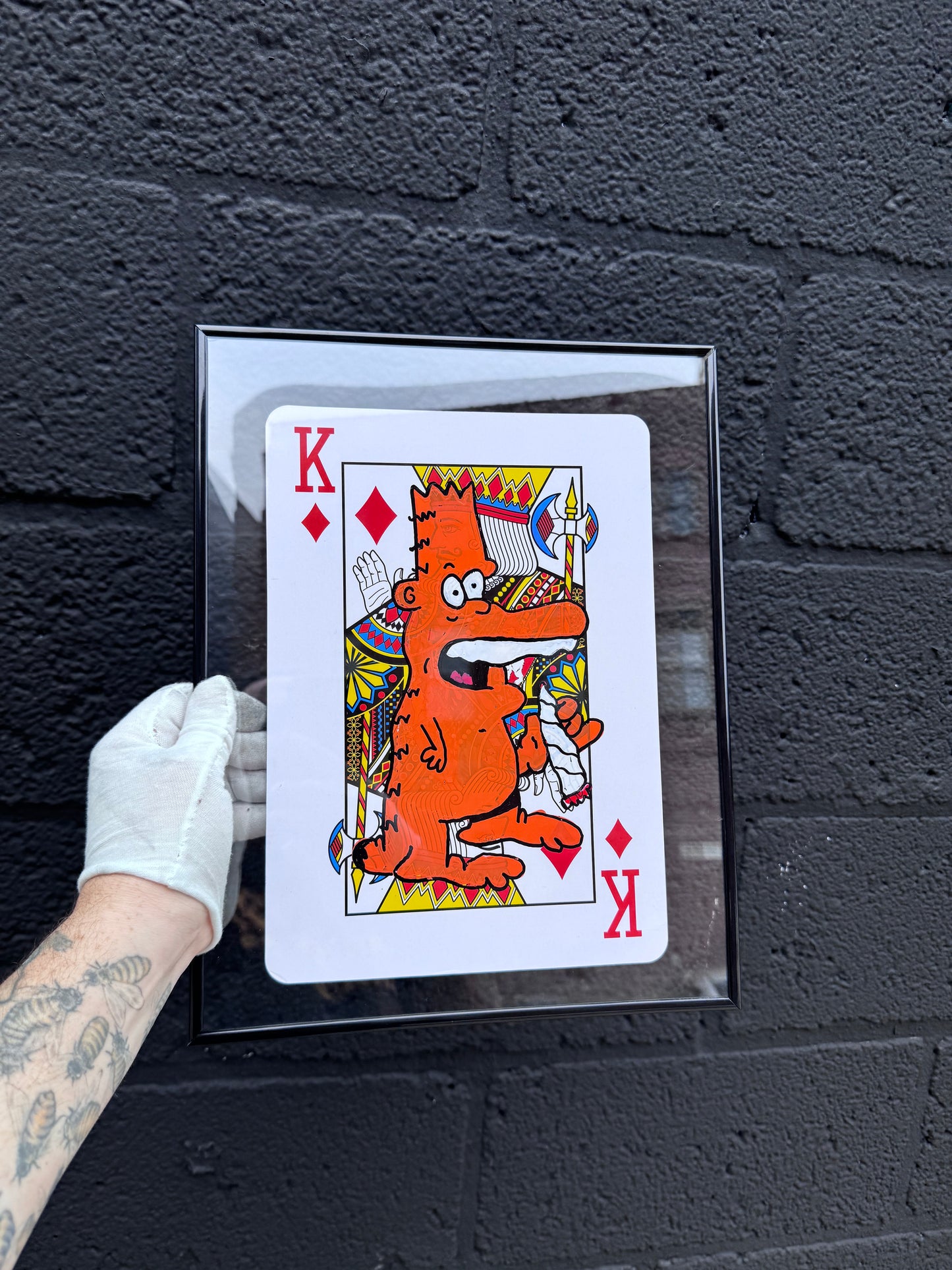 20 hand painted bartfields on 12inch playing card