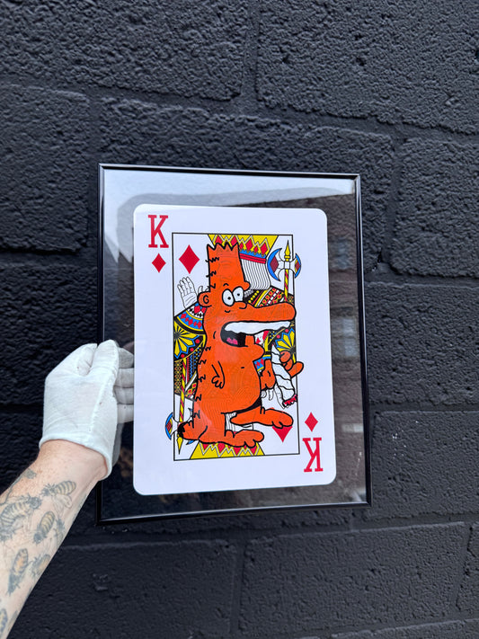 20 hand painted bartfields on 12inch playing card
