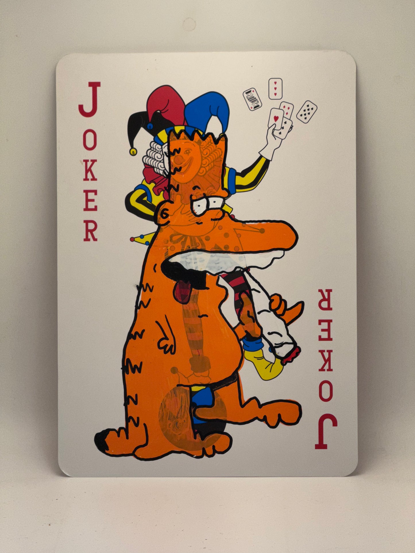 20 hand painted bartfields on 12inch playing card