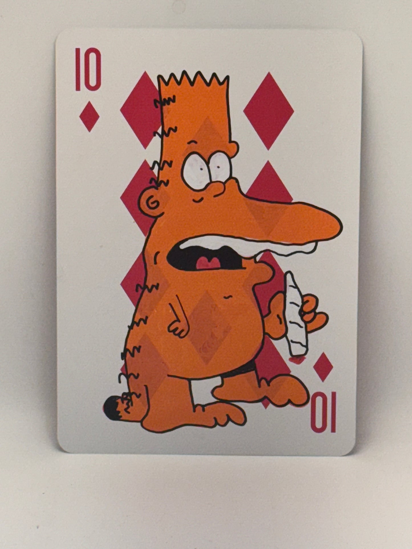20 hand painted bartfields on 12inch playing card