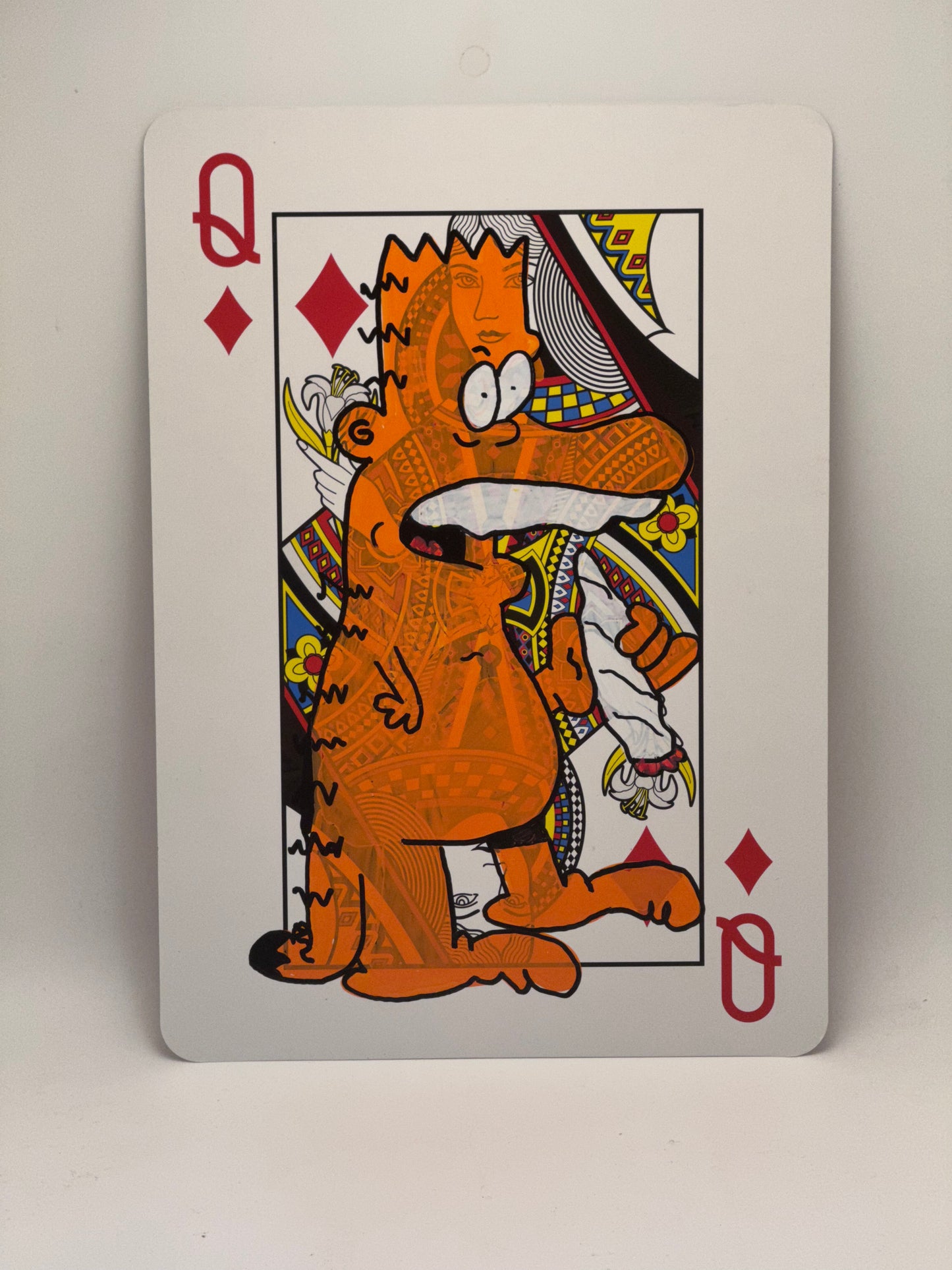20 hand painted bartfields on 12inch playing card