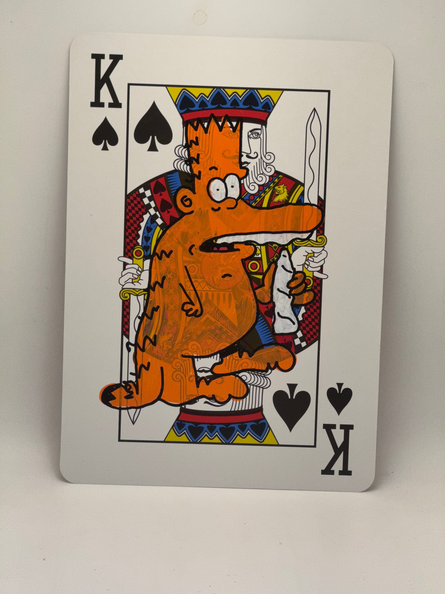 20 hand painted bartfields on 12inch playing card
