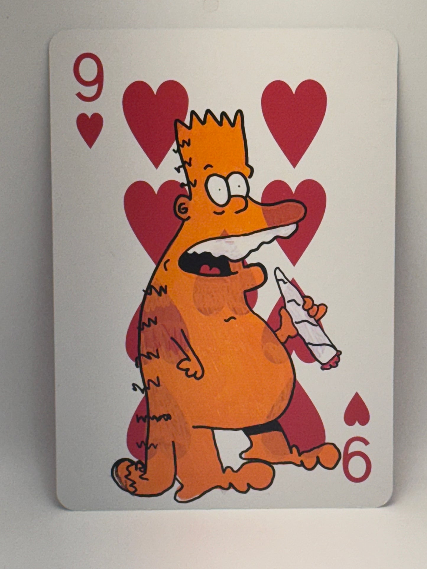 20 hand painted bartfields on 12inch playing card
