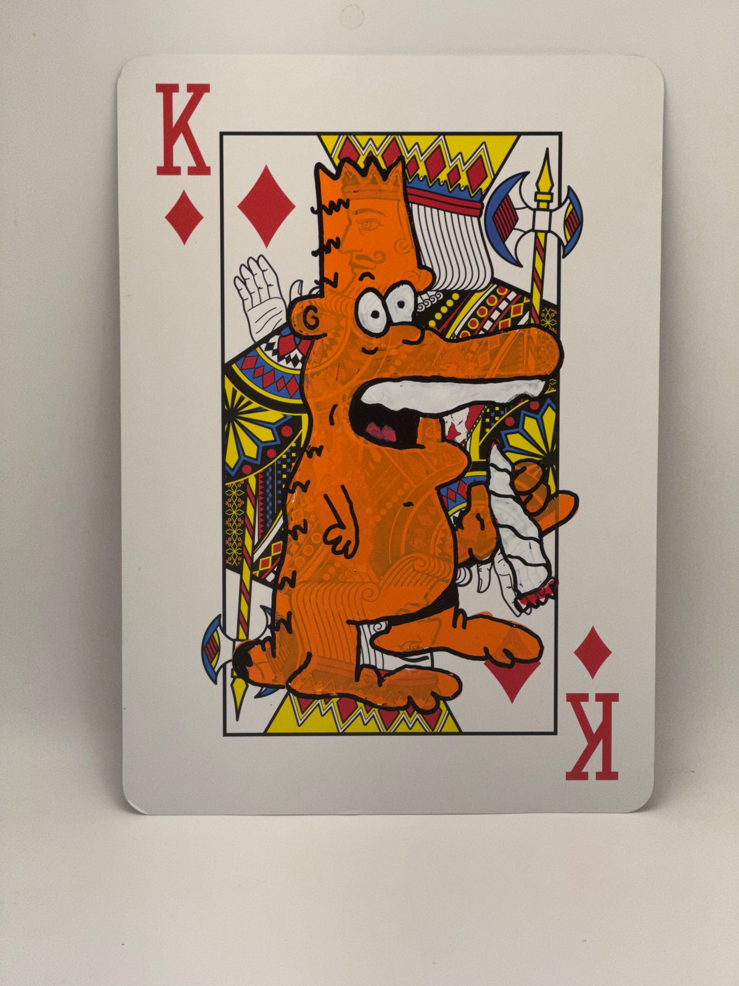 20 hand painted bartfields on 12inch playing card