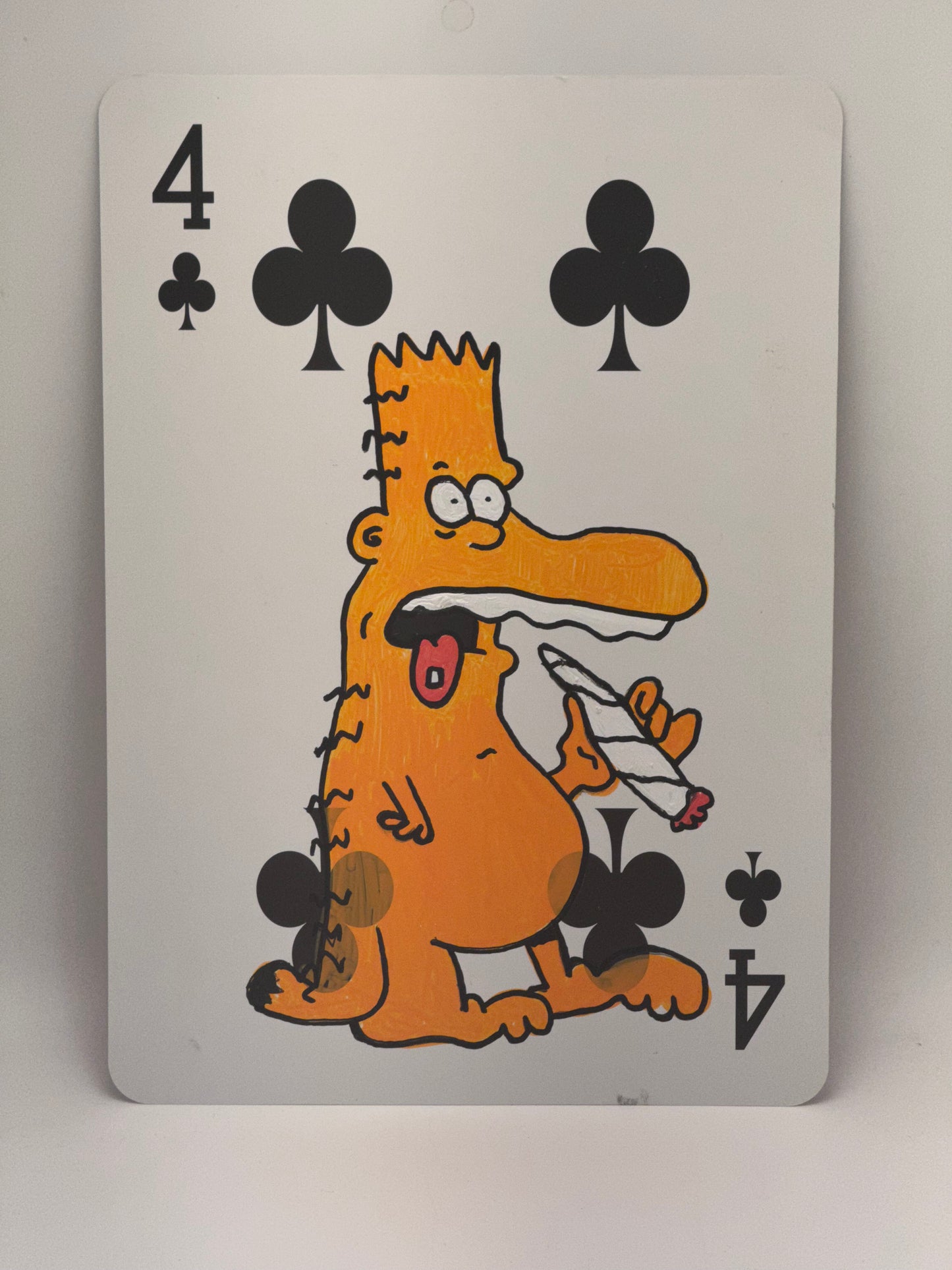 20 hand painted bartfields on 12inch playing card