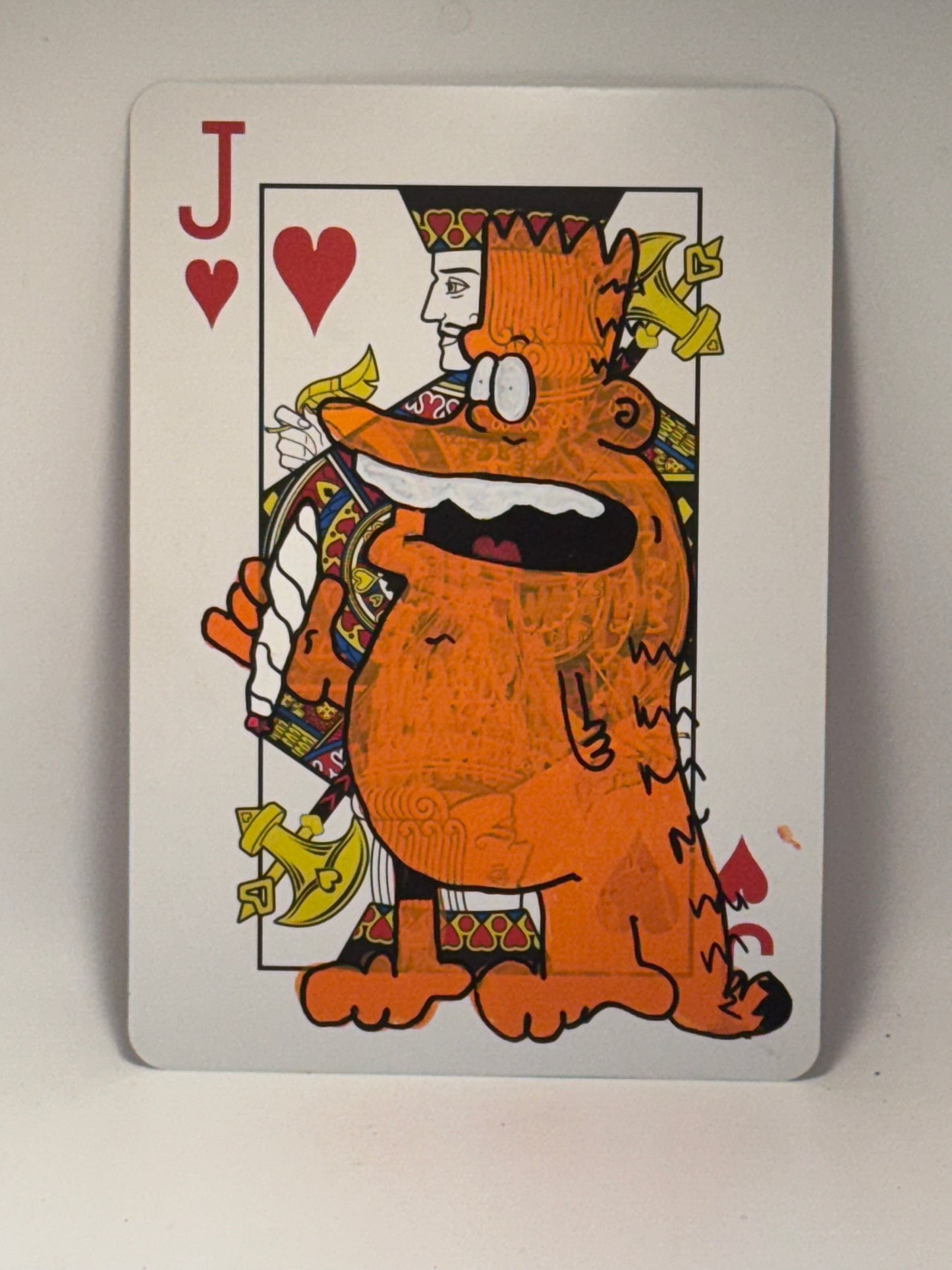 20 hand painted bartfields on 12inch playing card