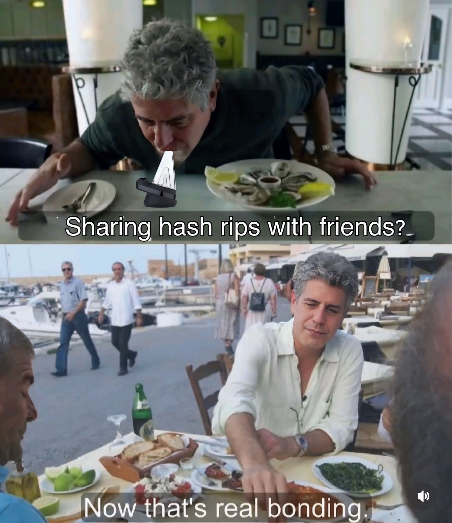 Tony B BOnding with friends shirt