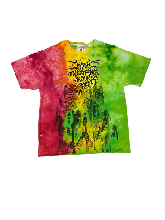 (L) heavy metal tie dye