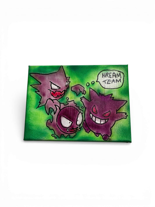 9”x12” Gengar Evolution HREAM TEAM