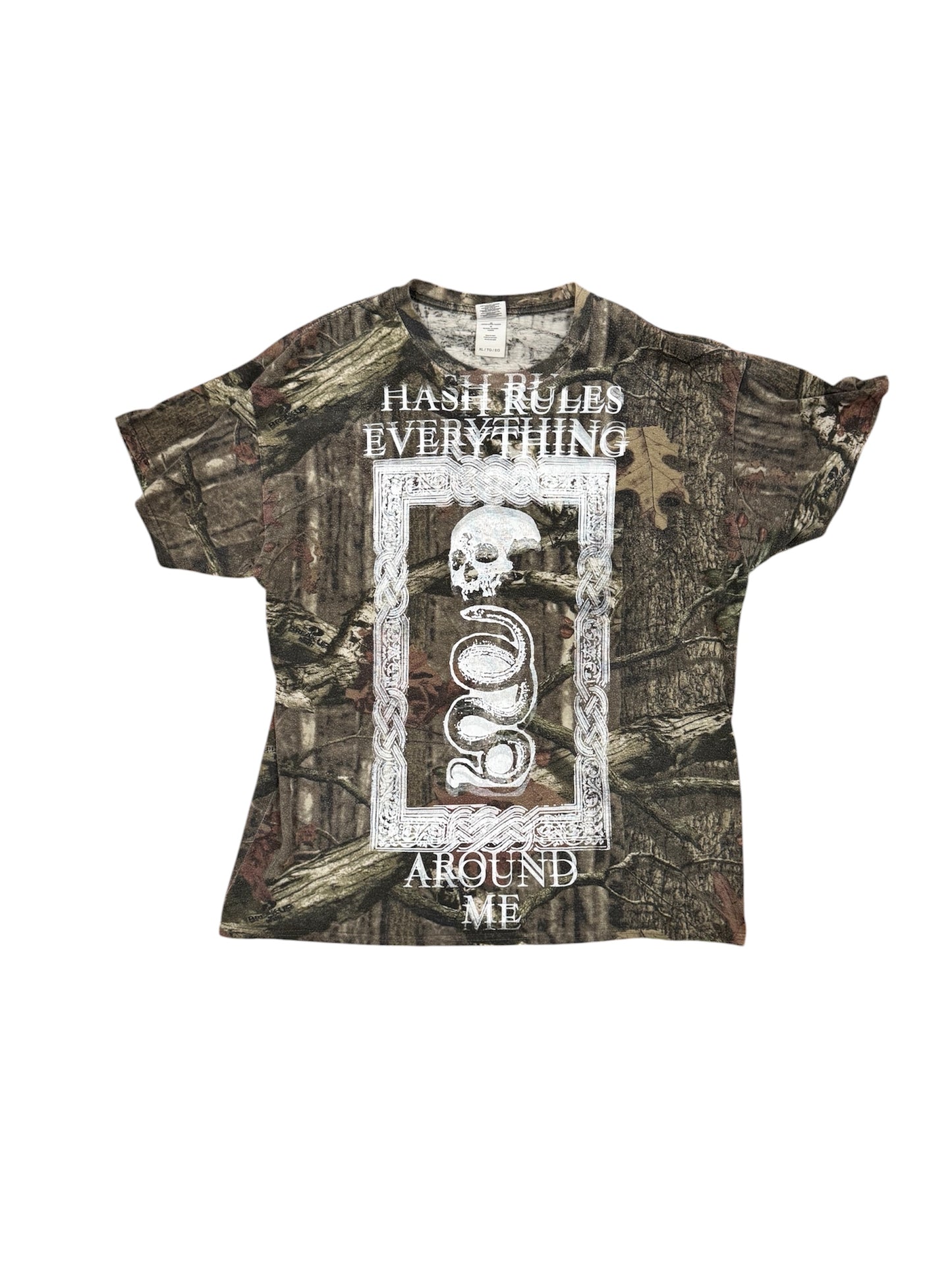 XL Camo Printed HREAM Skull Shirt