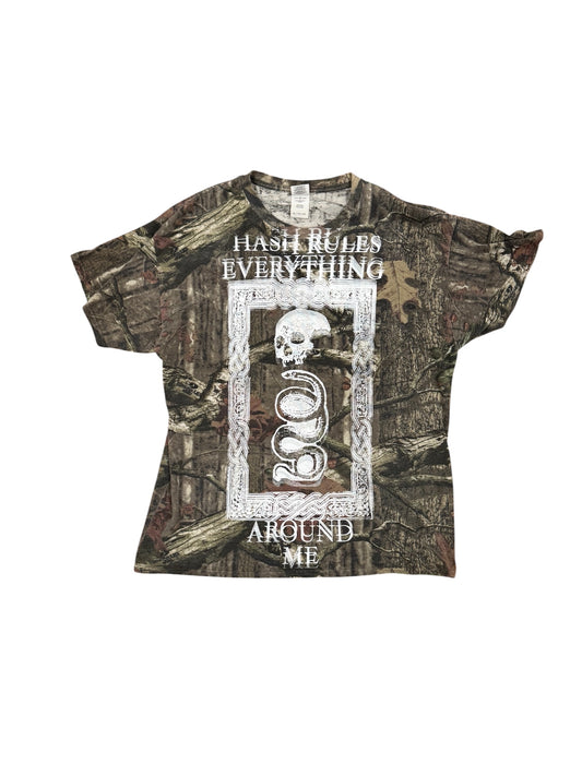 XL Camo Printed HREAM Skull Shirt