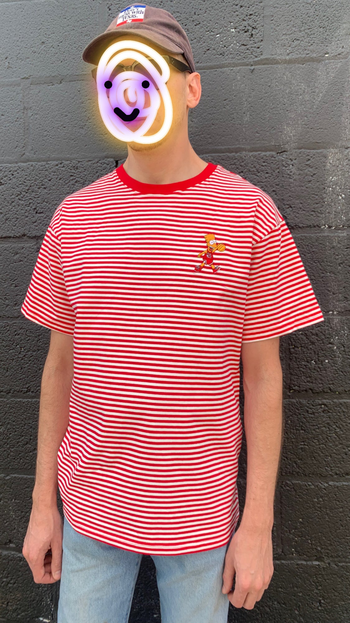 AIR HREAM Red Stripe Shirt