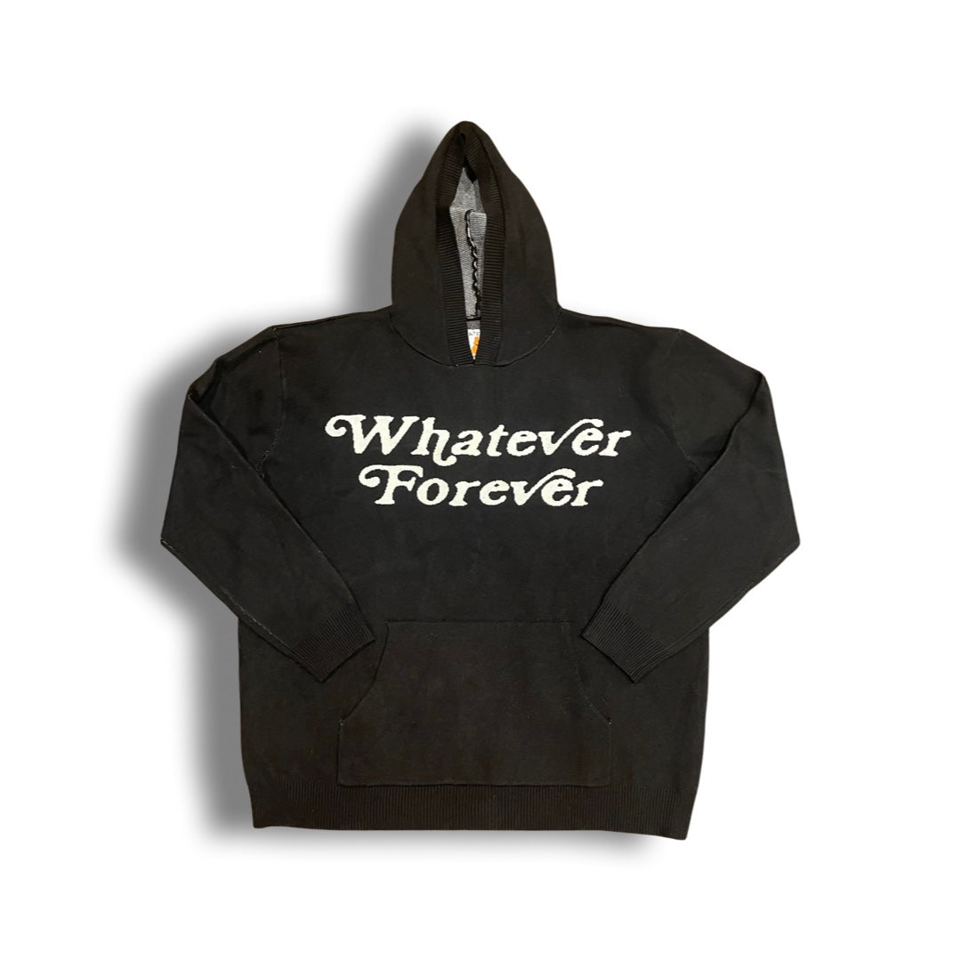 black Whatever Forever Sweater Hoodie